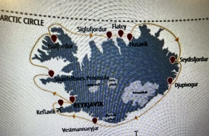 Map of Iceland700