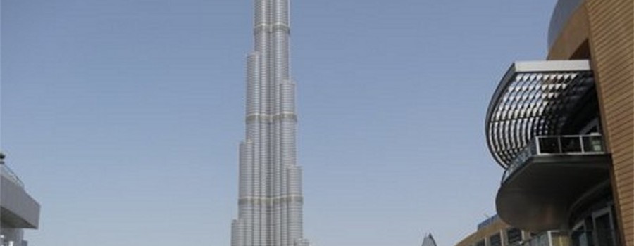 Dubai - The Burj Khalifa is the world's tallest building.     