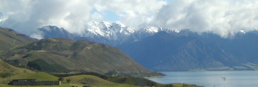 Peaks outside of Queenstown on the way to Franz Josef Glacier.