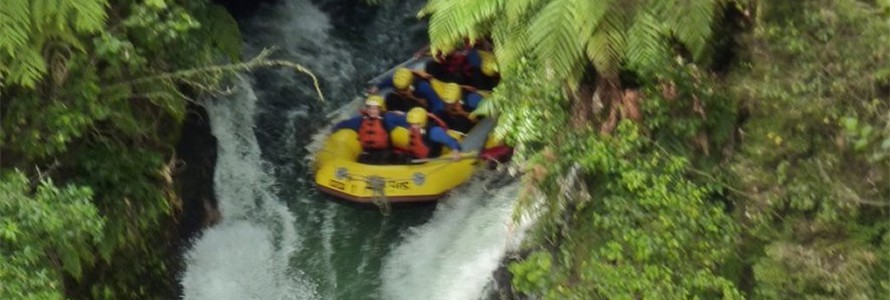 Rafting in NZ, the adrenalin capital of the world.  Photo by Paul.