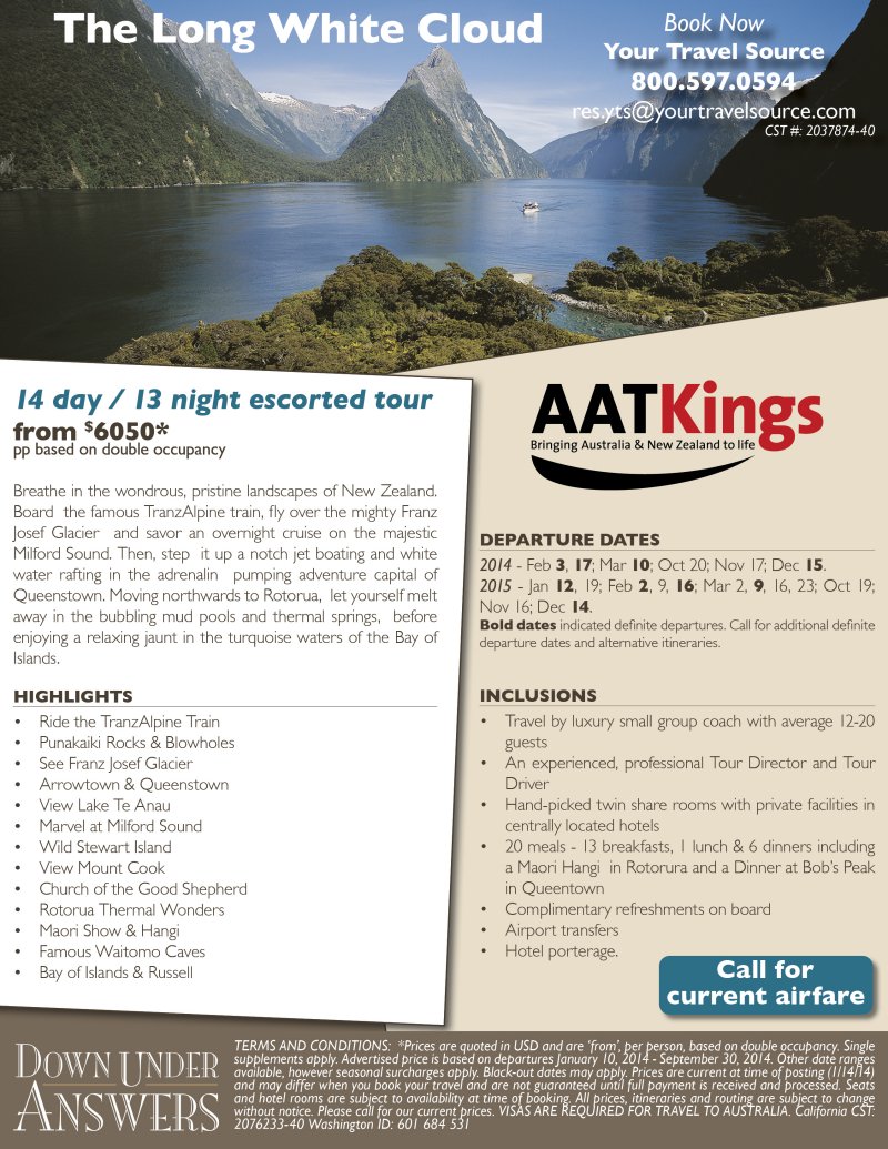 DUA AAT Kings Long White Cloud 2014- Your Travel Sourc800e
